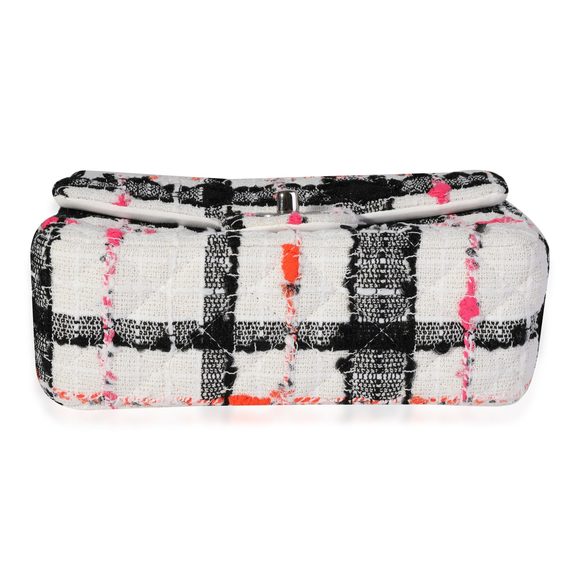 Chanel White & Black Tweed Mini Rectangular Classic Flap Bag - Picture 5 of 8